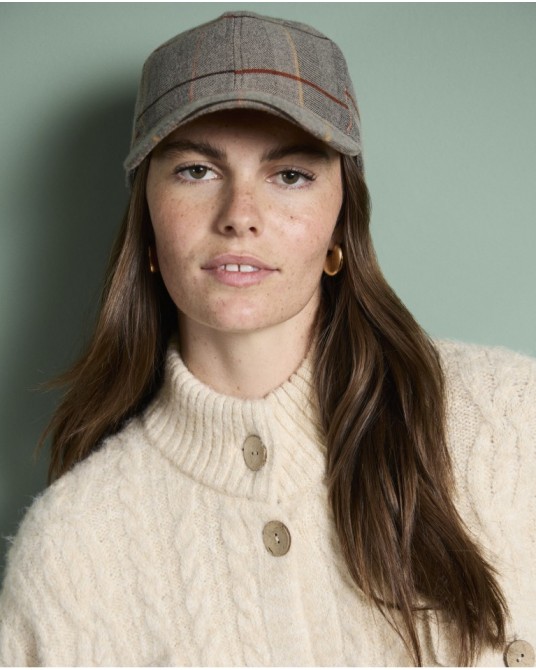 Visera de cuadros BEIGE de Surkana