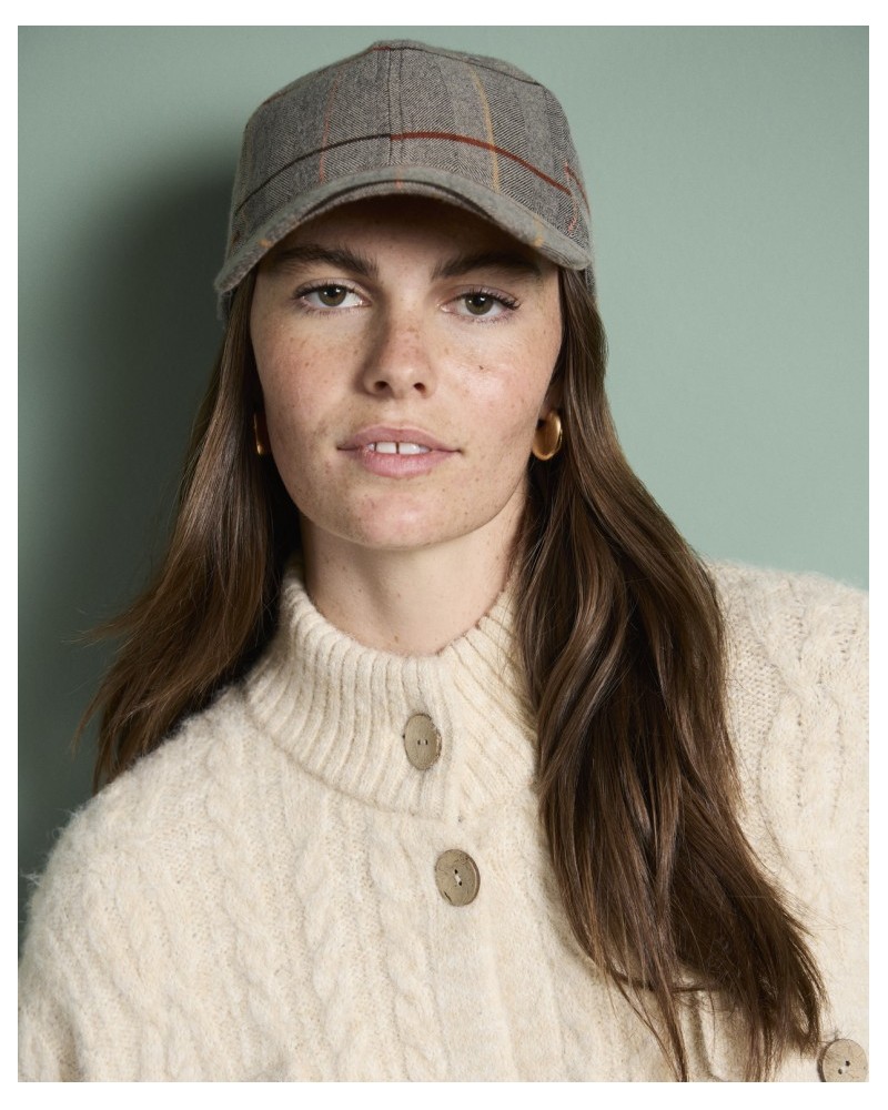 Visera de cuadros BEIGE de Surkana