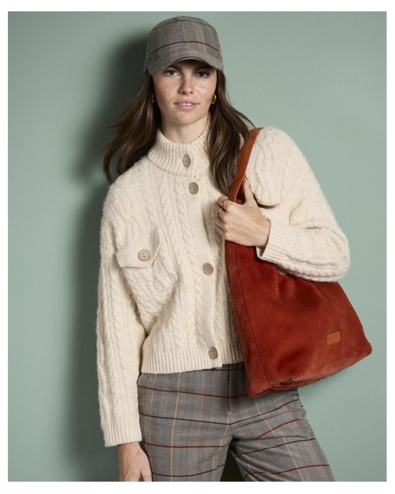 Visera de cuadros BEIGE de Surkana