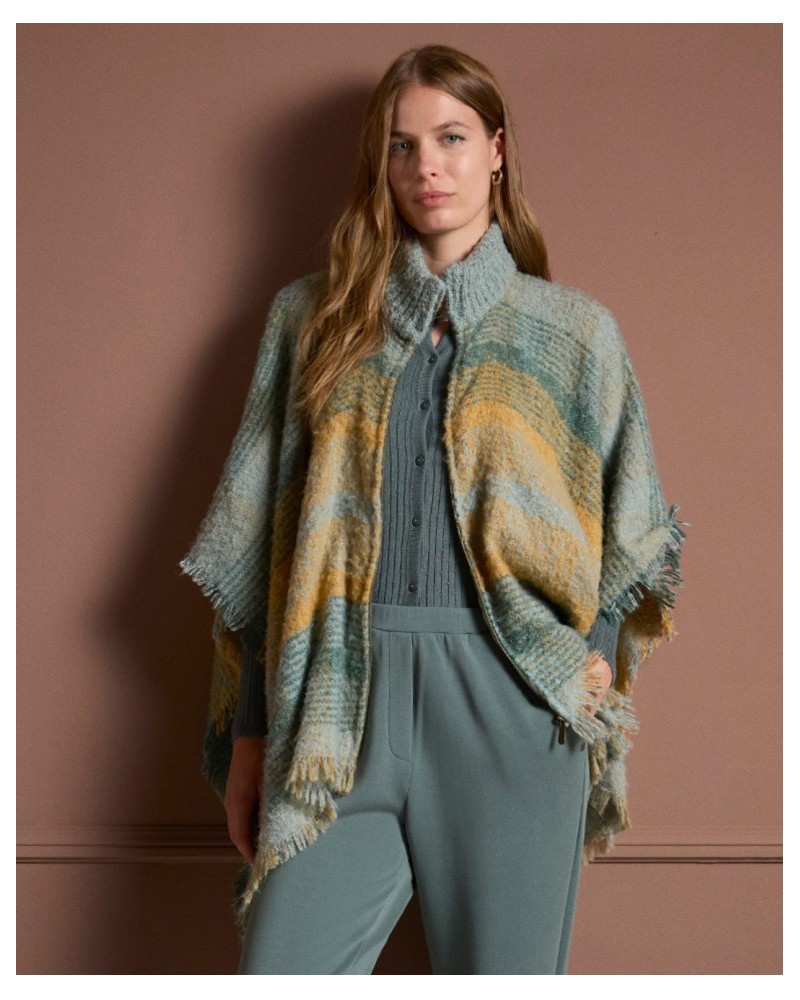 Poncho con cremallera AZUL de Surkana