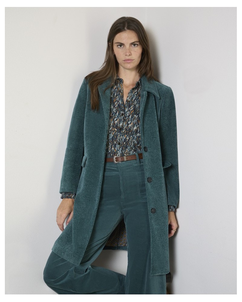 Camisa estampada elàstica y fluìda de Surkana