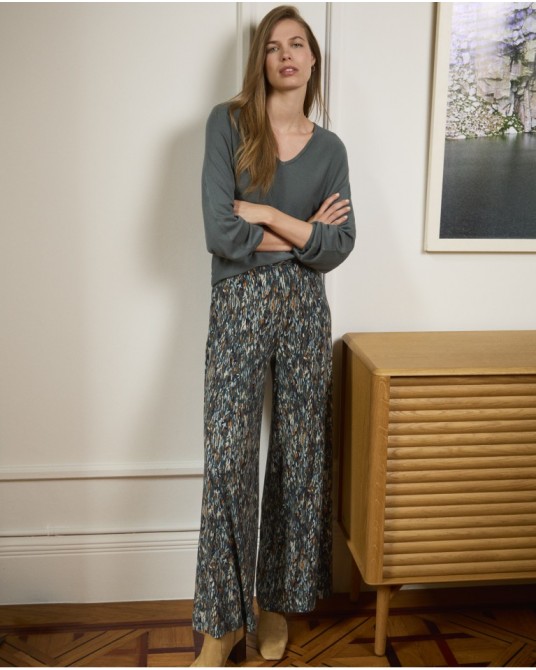 Pantalòn estampado fluido de Surkana