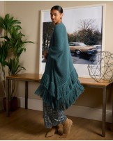 Poncho de punto AZUL de Surkana