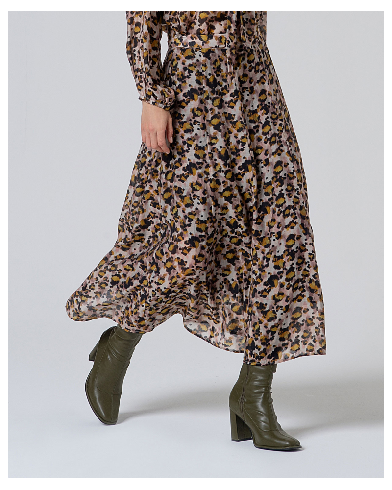 Falda estampado leopardo de Surkana