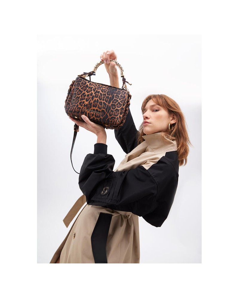 Bolso animal print asa metal de Lola Casademunt