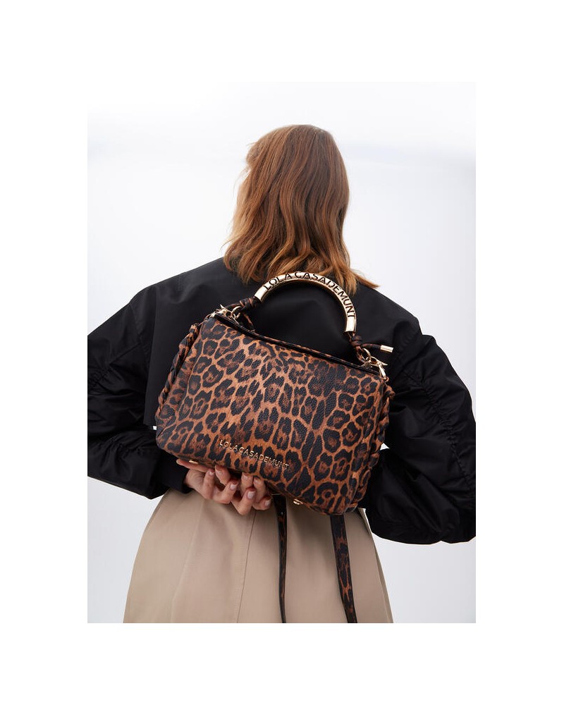 Bolso animal print asa metal de Lola Casademunt