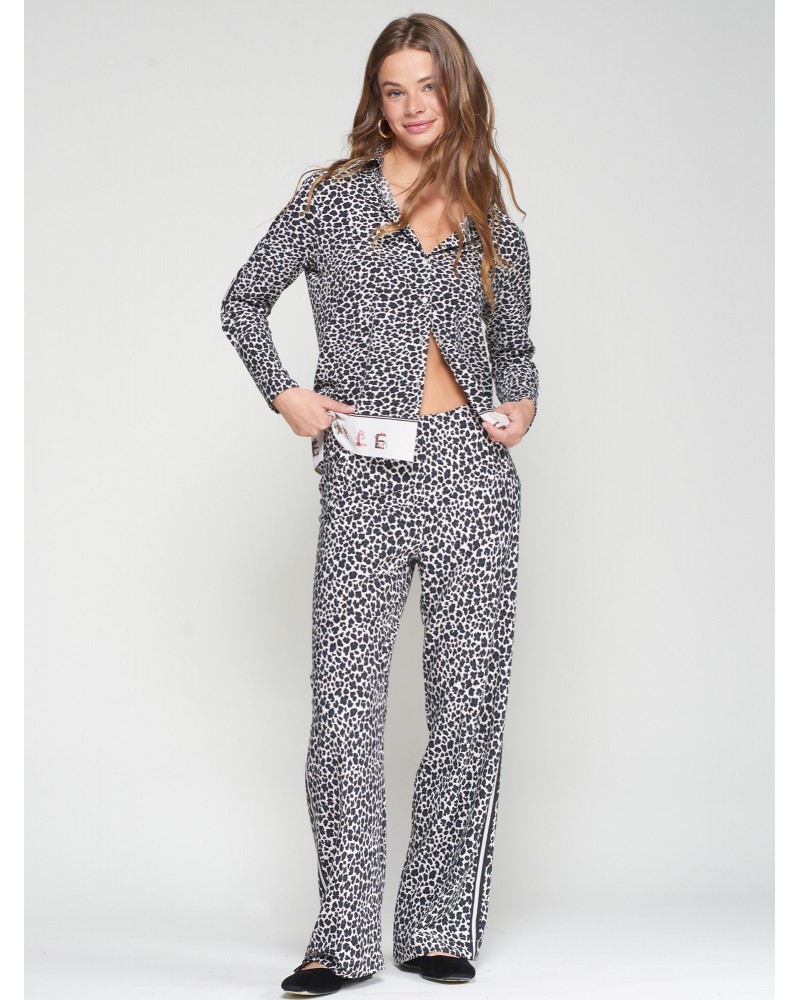 Camisa leopardo espalda estampada de Vilagallo