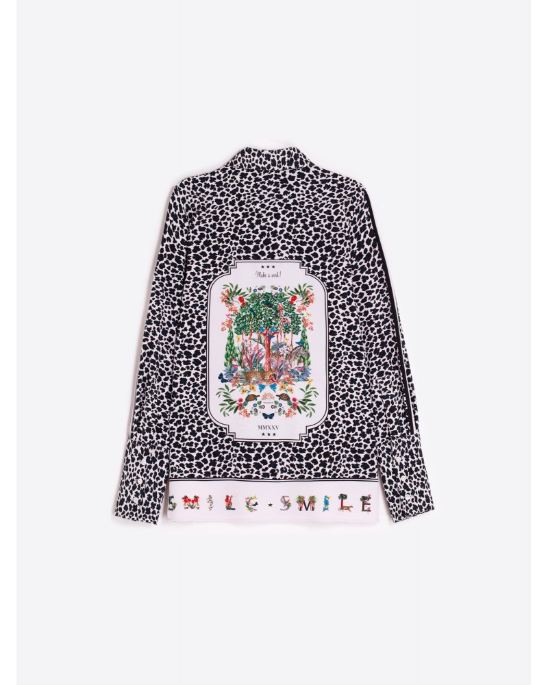 Camisa leopardo espalda estampada de Vilagallo