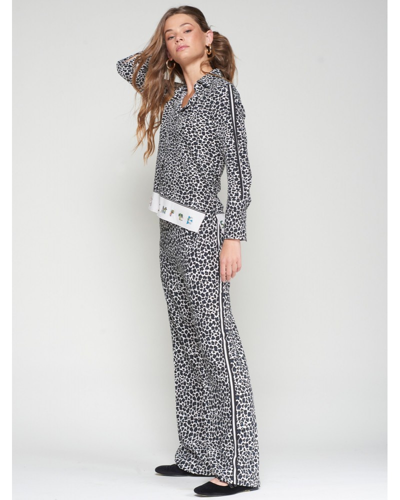 Camisa leopardo espalda estampada de Vilagallo