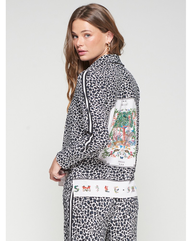 Camisa leopardo espalda estampada de Vilagallo