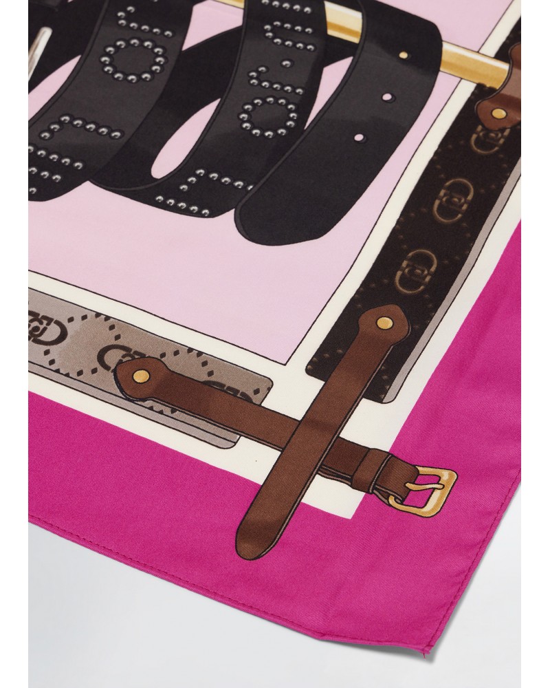 PAÑUELO ESTAMPADO CINTURONES DE LIUJO