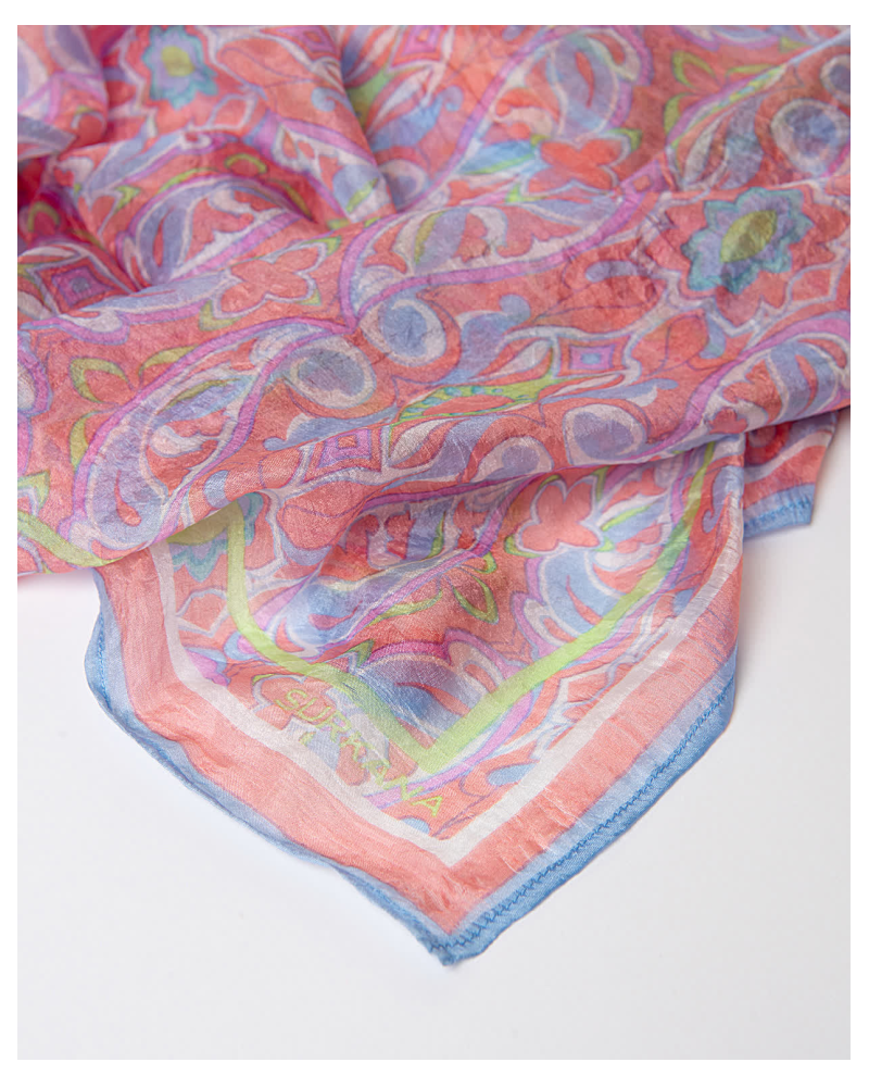 PAÑUELO ESTAMPADO VERDE LIMA DE SURKANA