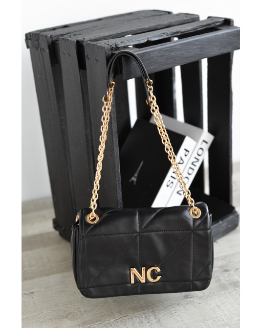 Bolso bandolera con tapa negro de Noco