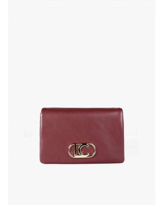 Bolso bandolera GRANATE con solapa de Lola Casademunt
