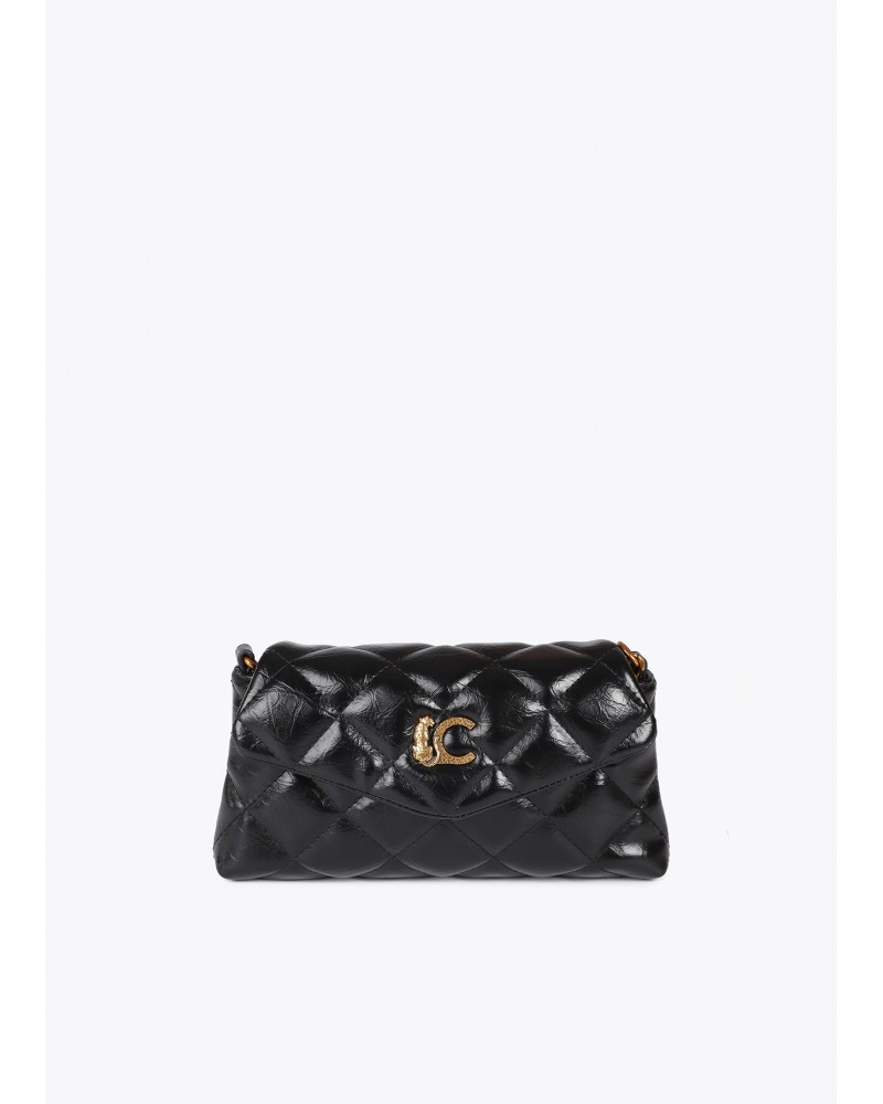 Mini bolsito acolchado negro de Lola Casademunt