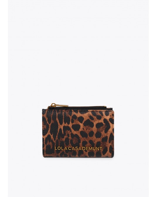 Monedero animal print leopardo de Lola Casademunt