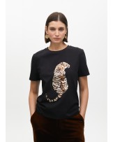 Camiseta tigre negra pedrerìa de Lola Casademunt