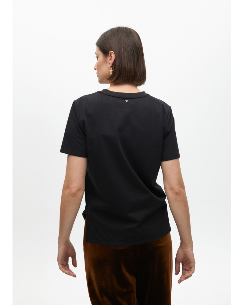 Camiseta tigre negra pedrerìa de Lola Casademunt