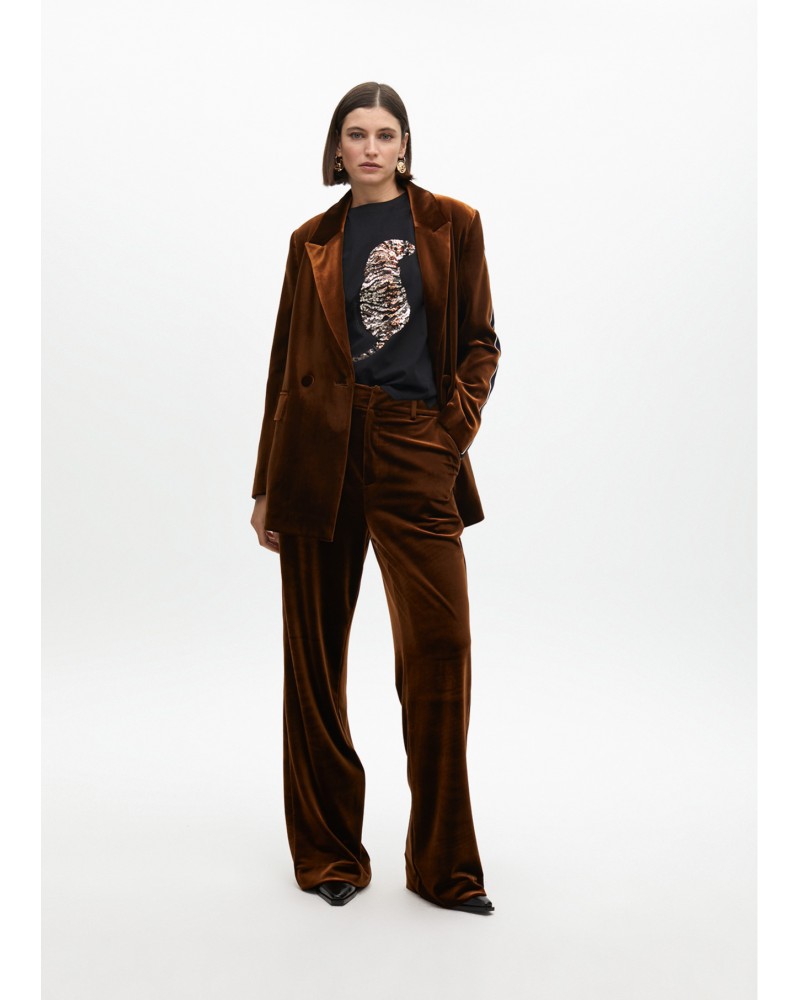 Camiseta tigre negra pedrerìa de Lola Casademunt