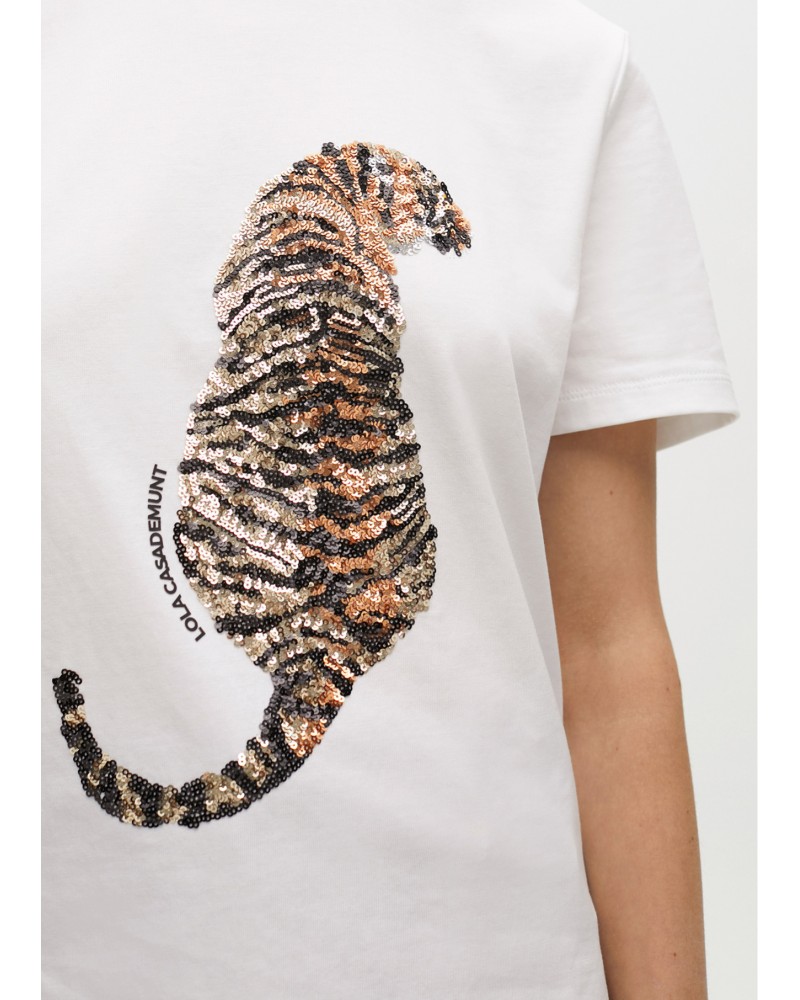 Camiseta tigre blanca pedrerìa de Lola Casademunt