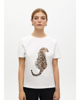 Camiseta tigre blanca pedrerìa de Lola Casademunt