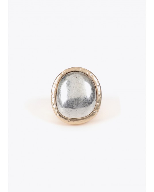 Anillo bicolor oro plata de Lola Casademunt