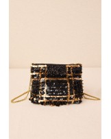 Cartera de lentejuelas negra de Latido