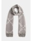 Bufanda gris con logos blanco de Liujo