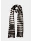 Bufanda cuadros blanco y negro de Liujo