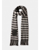 Bufanda cuadros blanco y negro de Liujo