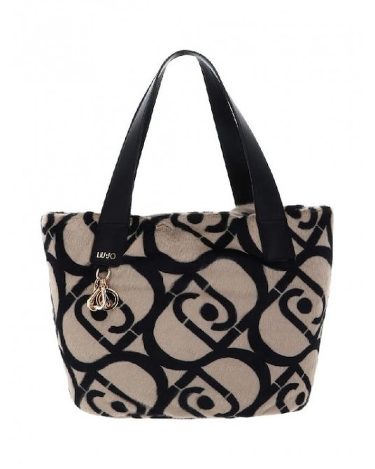 Bolso de pelo sintètico letras LJ de Liujo