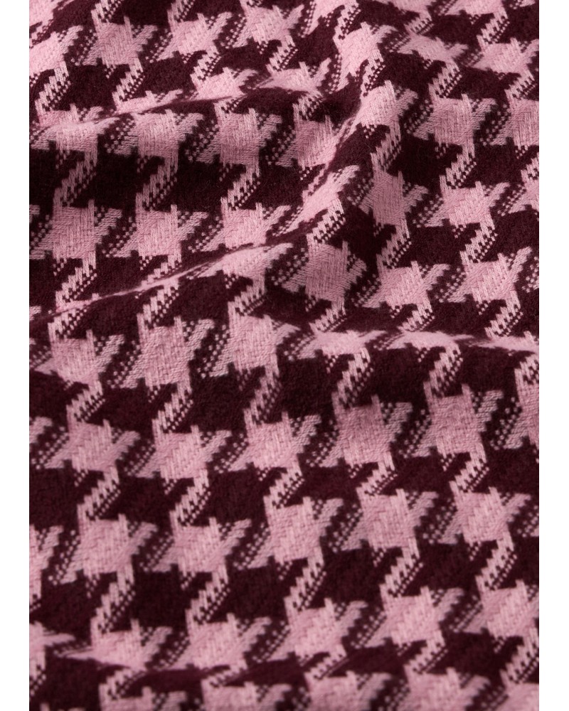 Bufanda cuadros rosa y granate de Liujo
