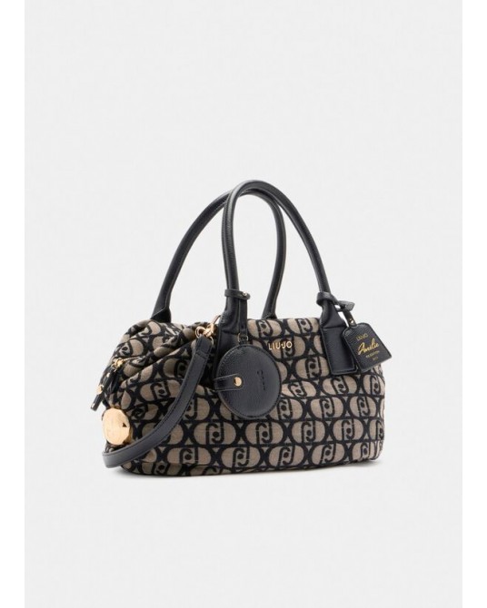Bolso de mano con logo de Liujo