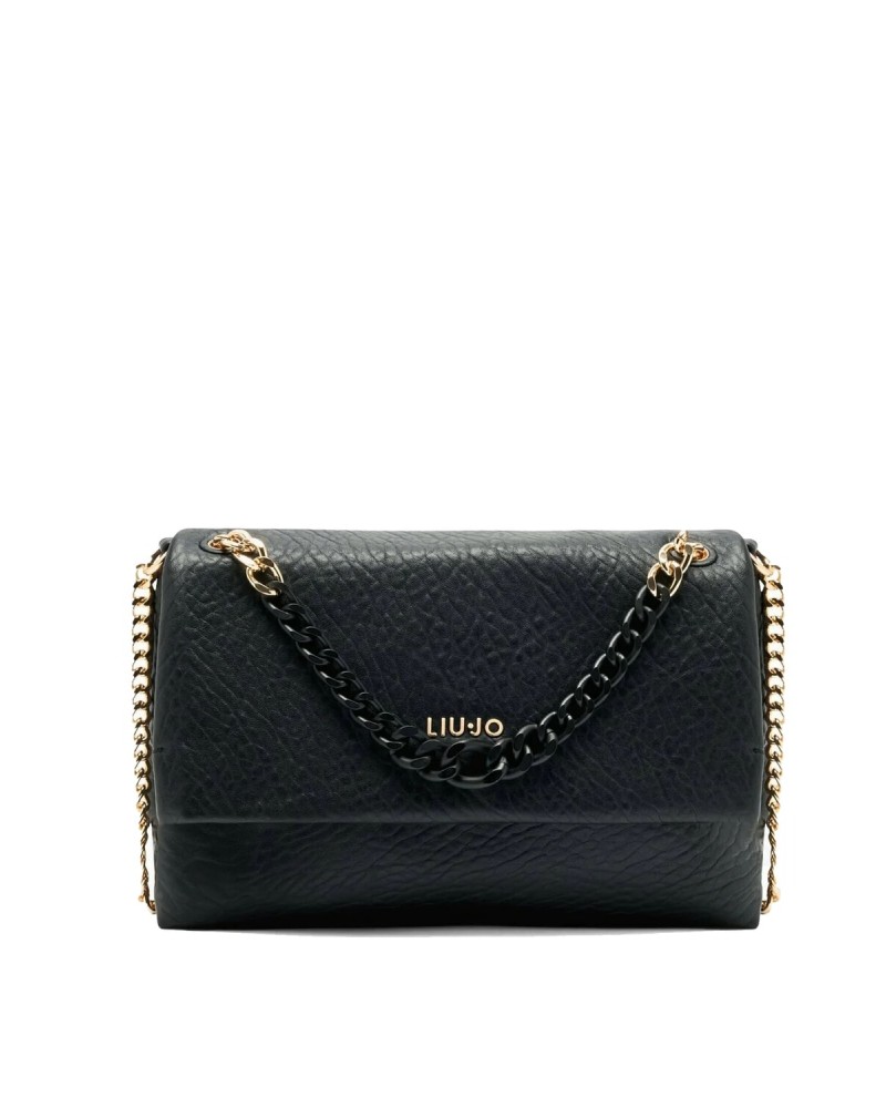 Bolso negro con cadena de Liujo