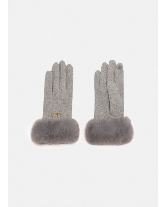 Guantes con pelo sintètico de Liujo