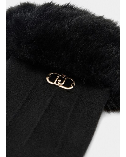 Guantes con pelo sintètico de Liujo