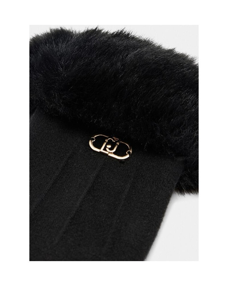 Guantes con pelo sintètico de Liujo