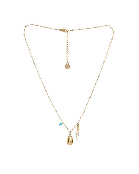 Collar concha acero de Anartxy