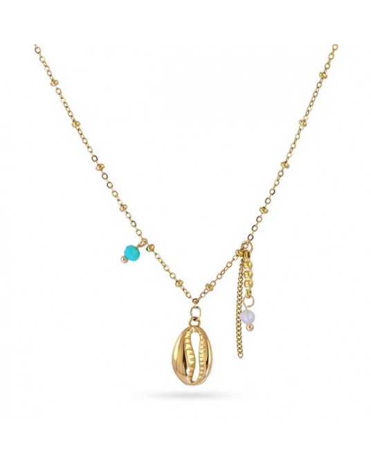 Collar concha acero de Anartxy