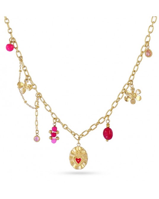 Collar charms acero de Anartxy