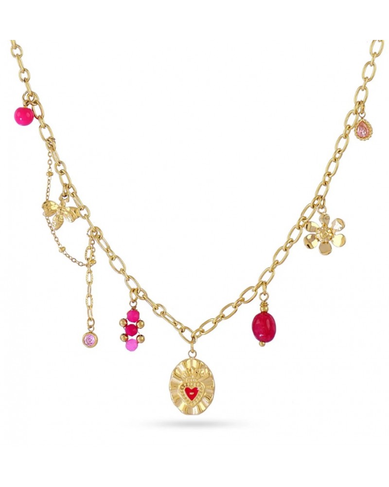 Collar charms acero de Anartxy