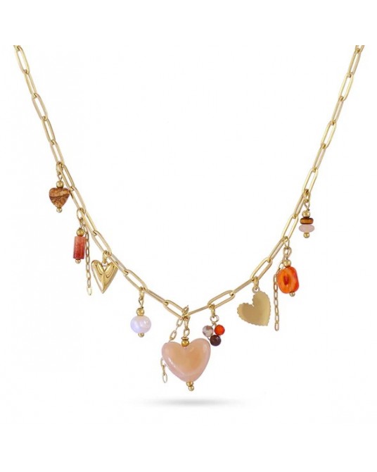 Collar charms acero de Anartxy