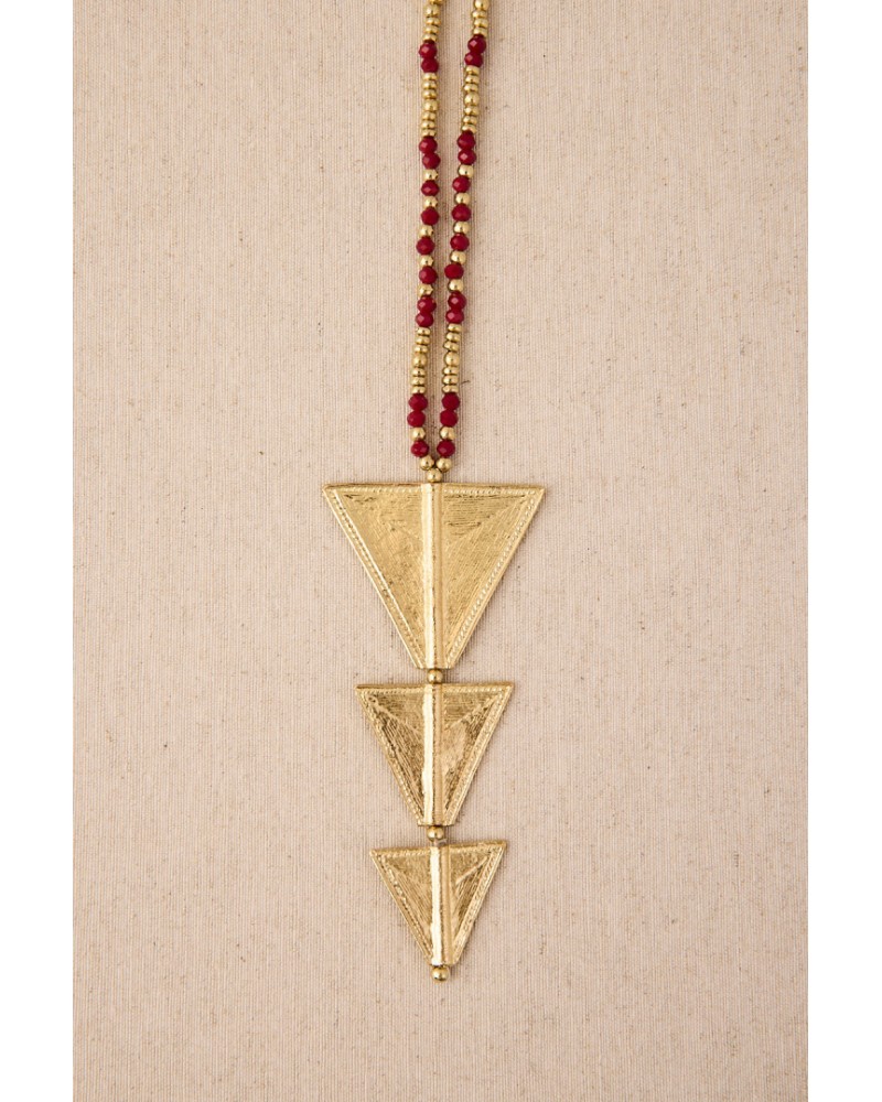 Collar largo con piezas metal de Latido
