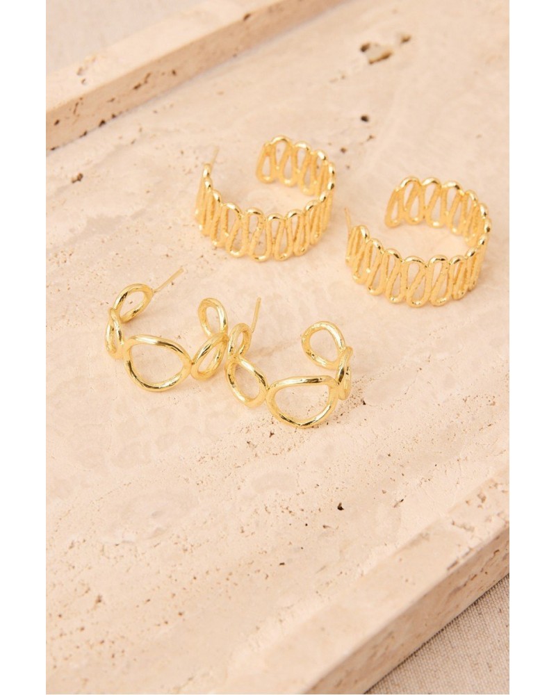 Pendientes aros dorados de Latido