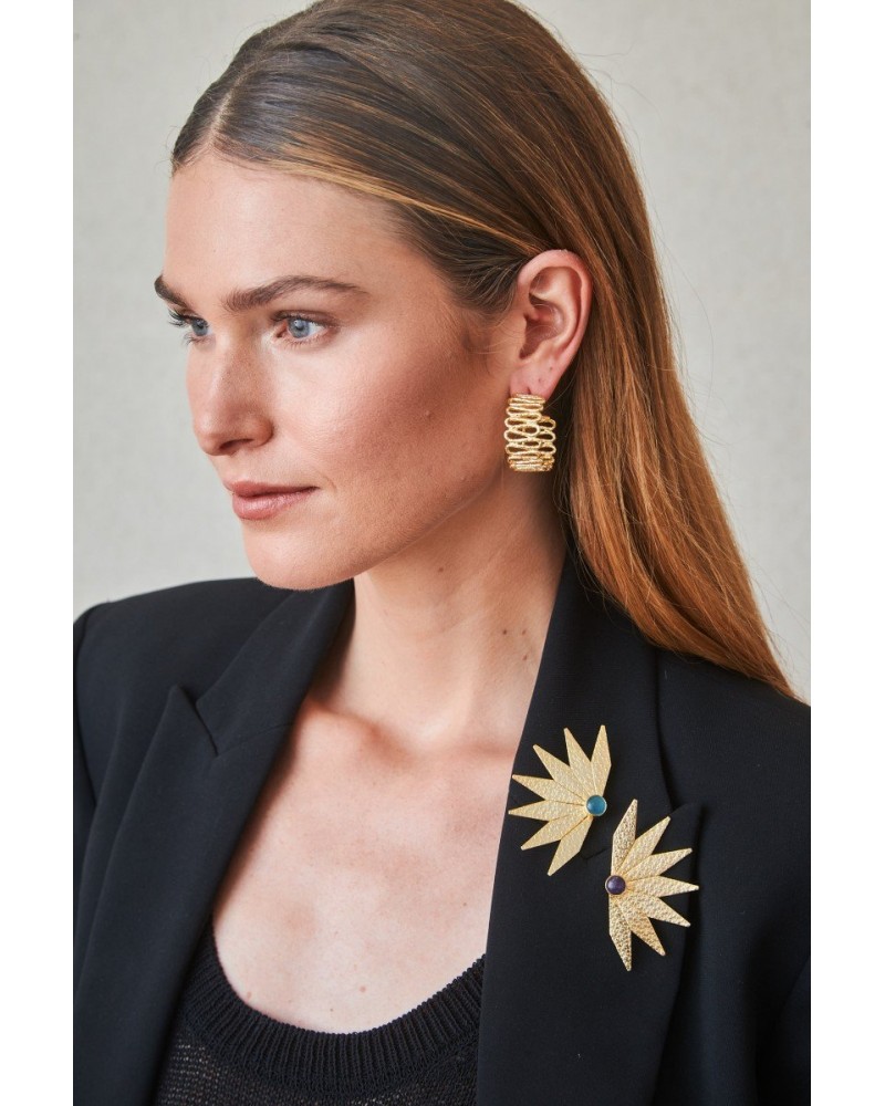 Pendientes aros dorados de Latido