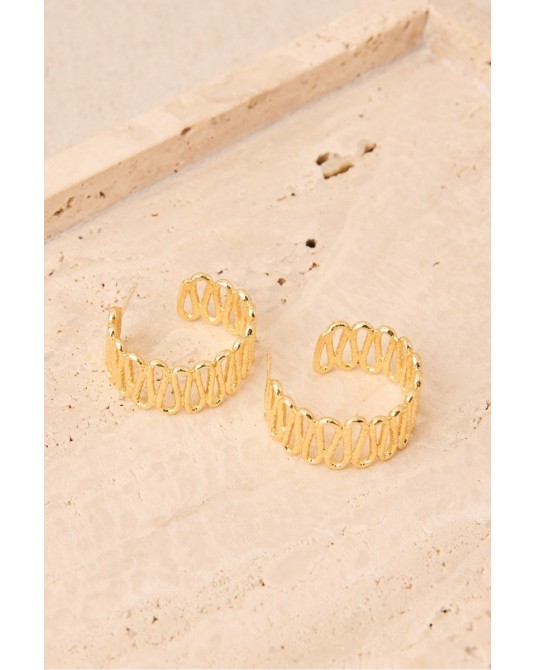 Pendientes aros dorados de Latido