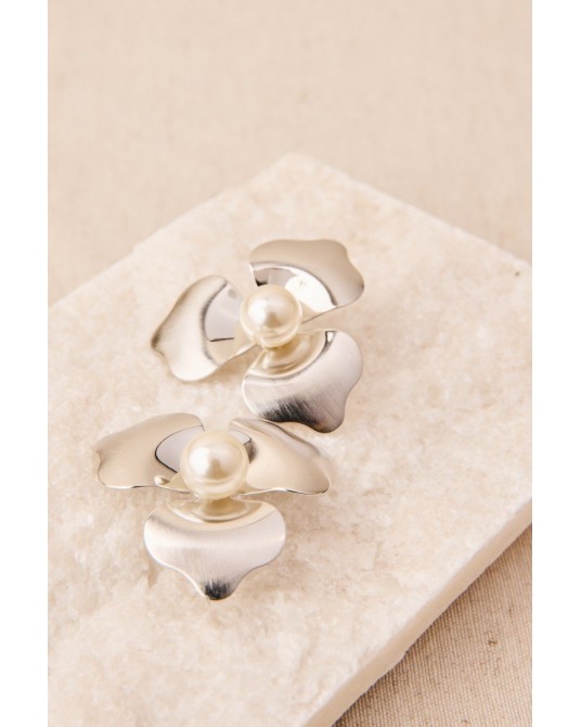 Pendientes flor con perla de Latido