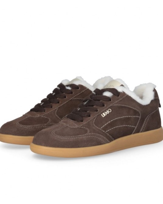 Zapatillas de ante con pelo interior de Liujo