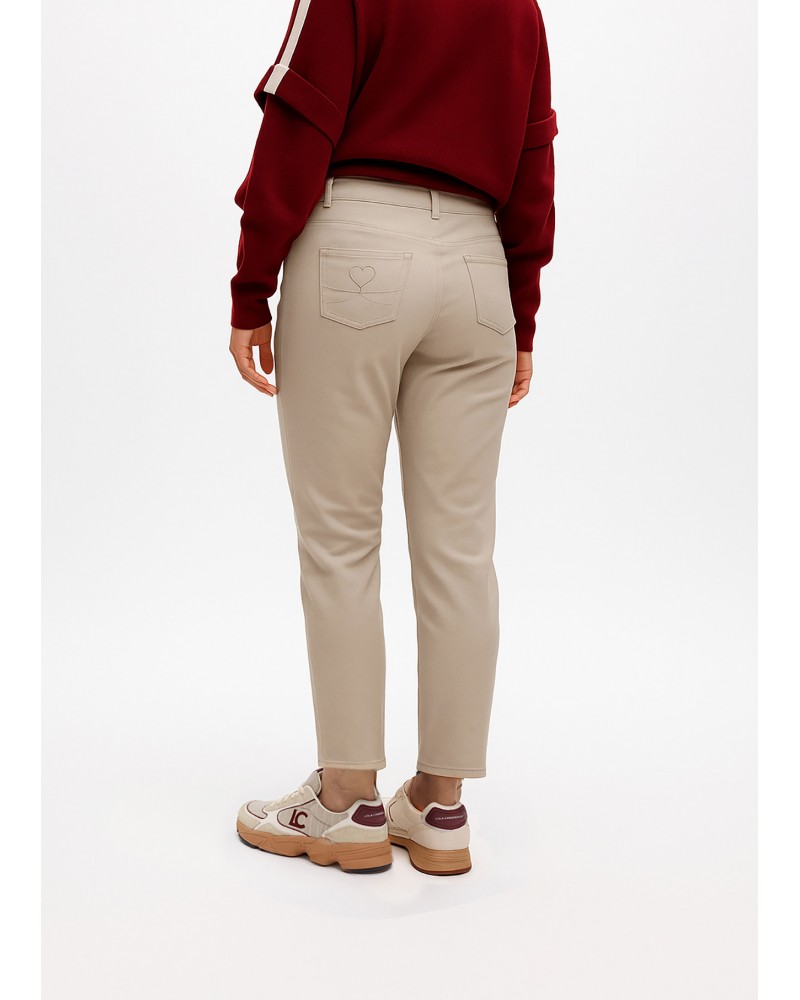Pantalòn encerado beige de Lola Casademunt