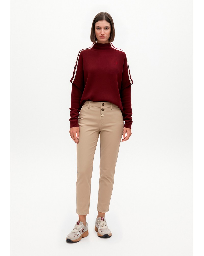 Pantalòn encerado beige de Lola Casademunt